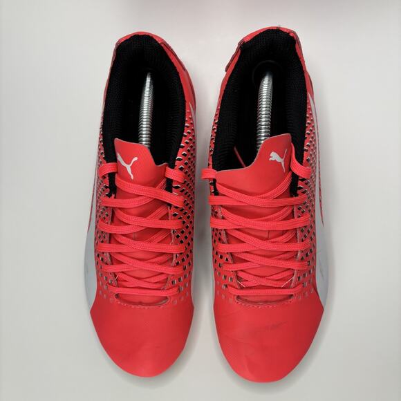 Puma Adreno III FG Jr Cleats Size 5.5c Youth Pink White Soccer Rugby - Picture 3 of 8